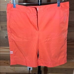 Izod Women's Vibrant Orange Golf Bermudas